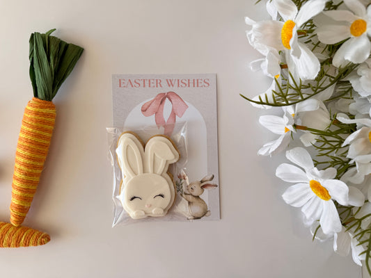 Easter Wishes Bunny Cookie