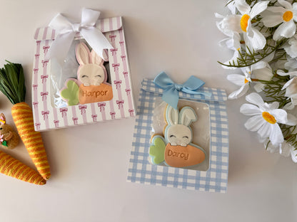 Deluxe Personalised Bunny with Carrot Cookie