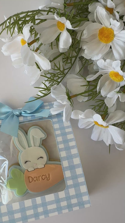 Deluxe Personalised Bunny with Carrot Cookie